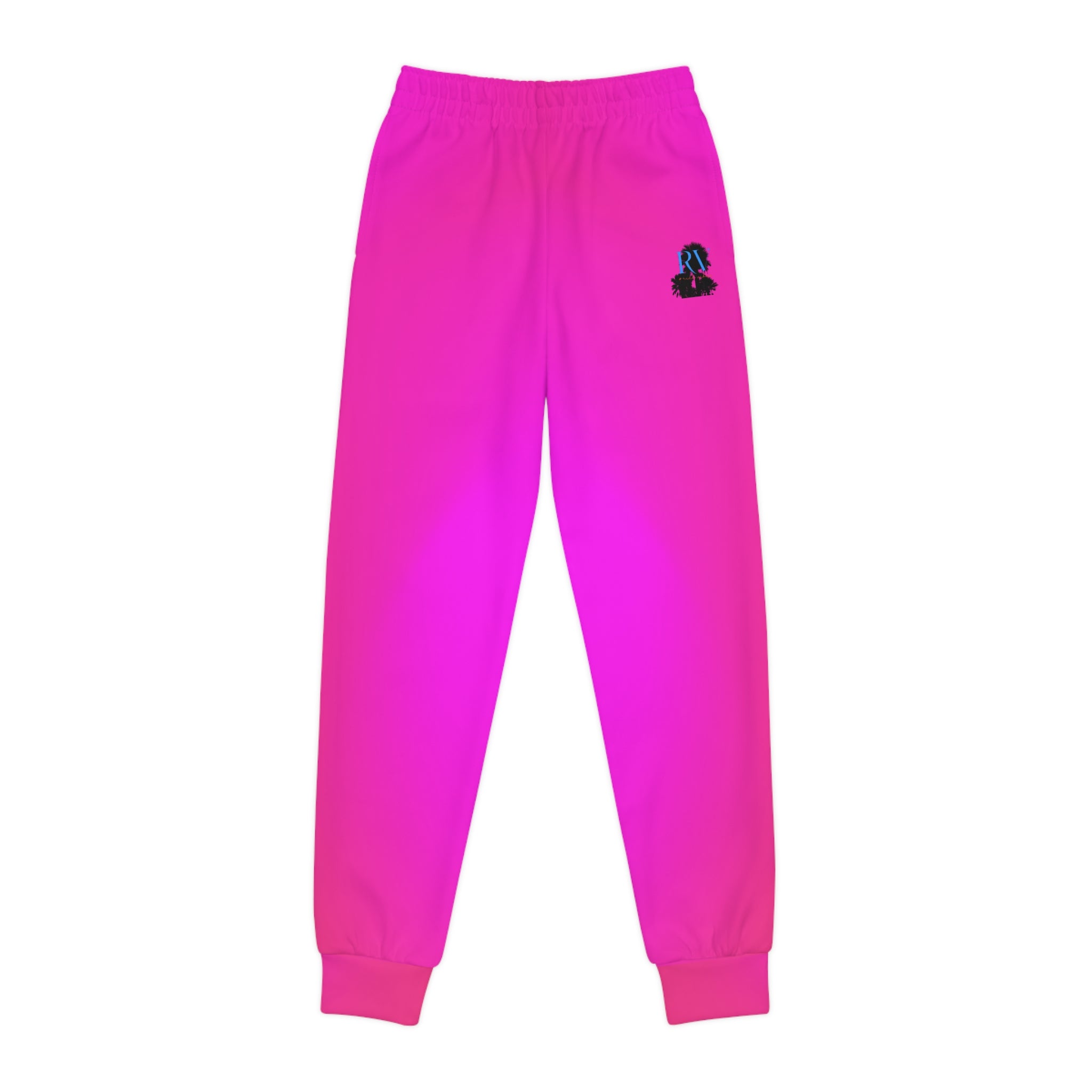 Rich Vibes RV Palm Tree Tropical Pink - Youth Joggers (AOP)